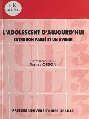 cover image of L'adolescent d'aujourd'hui